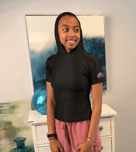 Women's Lightweight Short Sleeve Sleep Hoodie