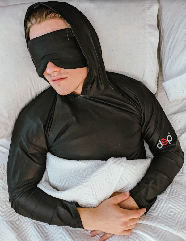 Men's Lightweight Long Sleeve Sleep Hoodie XL / Black