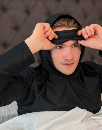 Patented Sleep Hoodie with built-in Sleep Mask