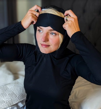 Patented Sleep Hoodie with built-in Sleep Mask